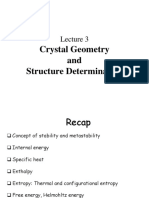 Crystal Geometry and Structure Determination