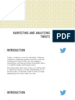 Harvesting and Analyzing Tweets Using R