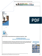 External Metric Thread Table Chart and Fastener Sizes M1