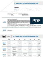 Marathon Advanced Training Plan - Miles