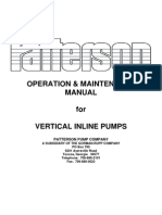 Vertical In-Line Pump O&m