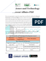 Latest Science and Technology Current Affairs PDF