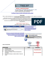 Edital Verticalizado TRE-SP Técnico Judiciário - Área Administrativa