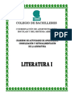 Cuaderno de Actividades Literatura 1 PDF