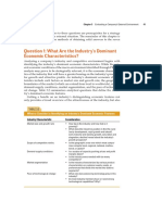 Question 1: What Are The Industry's Dominant Economic Characteristics?