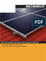 Roof Mounting Solution For Frameless Module