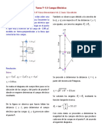 TAREA T-1.5 Campo Electrico Ejercicio 21.47 Fisica Sear 12 Ed