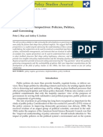 Policy Regime Perspectives: Policies, Politics, and Governing