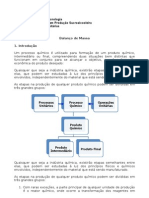 Introdução Balanço de Massa