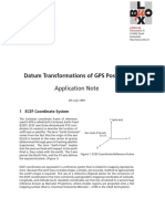 Datum Transformations of GPS Positions