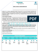 Siemens: Digital Transformation: Project Operation