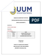 Sqqs1013 Elementary Statistics SECOND SEMESTER SESSION 2014/2015 (A142) Group Assignment 1