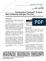 Stability of Carbopol Gels Containing Hydrogen Peroxide