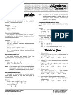 Algebra 4 - Polinomios Especiales