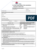 Supreme Court of New South Wales Civil Jurisdiction: Transcript Order Form