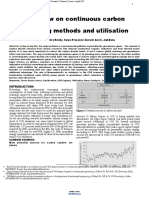 A Review On Continuous Carbon Capturing Methods and Utilisation