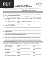 Management of Change Form