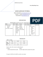 Archi Language Tutorial