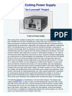 Foam Cutting Power Supply