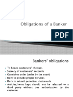 Bankers' Obligations