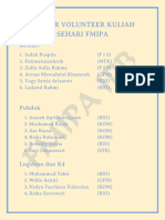 Daftar Volunteer Kuliah Sehari Fmipa