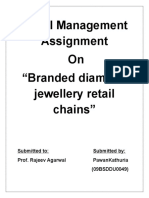 Retail Management Assignment On "Branded Diamond Jewellery Retail Chains"