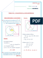 SemestraL 10 II 02 GEO An Ecuacion Circunferencia Solucionario