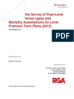 Research Shock Lapse Survey Report