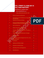 DGMS 2014 Coal Exam First Class Analysis Report