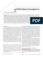 Effects of Milk and Milk Products Consumption OnCancer