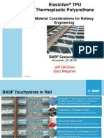 Elastollan TPU Thermoplastic Polyurethane: Material Considerations For Railway Engineering