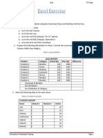 Excel Exercise