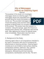 The Feasibility of Malunggay