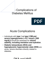 Acute and Chronic DM Complications