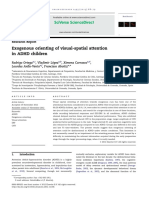 Exogenous Orienting of Visual Spatial Attention in ADHD Children