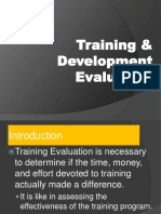 Training & Development Evaluation