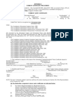 Format Caste Tribe Certificate Clerical 10042010 SCST