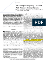 Robust Control For Microgrid Frequency Deviation Reduction With Attached Storage System