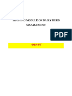 Annex 3 - Dairy Cattle Management