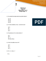 Math Question Paper2 Sa1