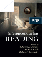 Edward J. O'Brien, Anne E. Cook, Robert F. Lorch Jr-Inferences During Reading-Cambridge University Press (2015)