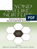 Beyond Nature-Nurture - Essays in Honor of Elizabeth Bates - Routledge (2005)