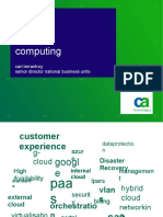 Your Path To Cloud Computing: Carl Terrantroy Senior Director National Business Units