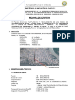 Memoria Descriptiva de Ampliacion de Plazo #01 SAN MARTIN OK