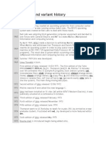 Unix, Linux, and Variant History