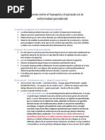 Interacciones Entre El Huesped y El Parasito en La Enfermedad Periodontal