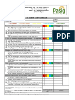 5s Audit Check Sheet