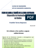 Clase 5. Dispersión de Contaminantes en Suelos