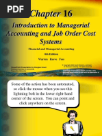 Introduction To Managerial Accounting and Job Order Cost Systems