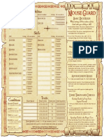 Mouse Guard Sheet PDF